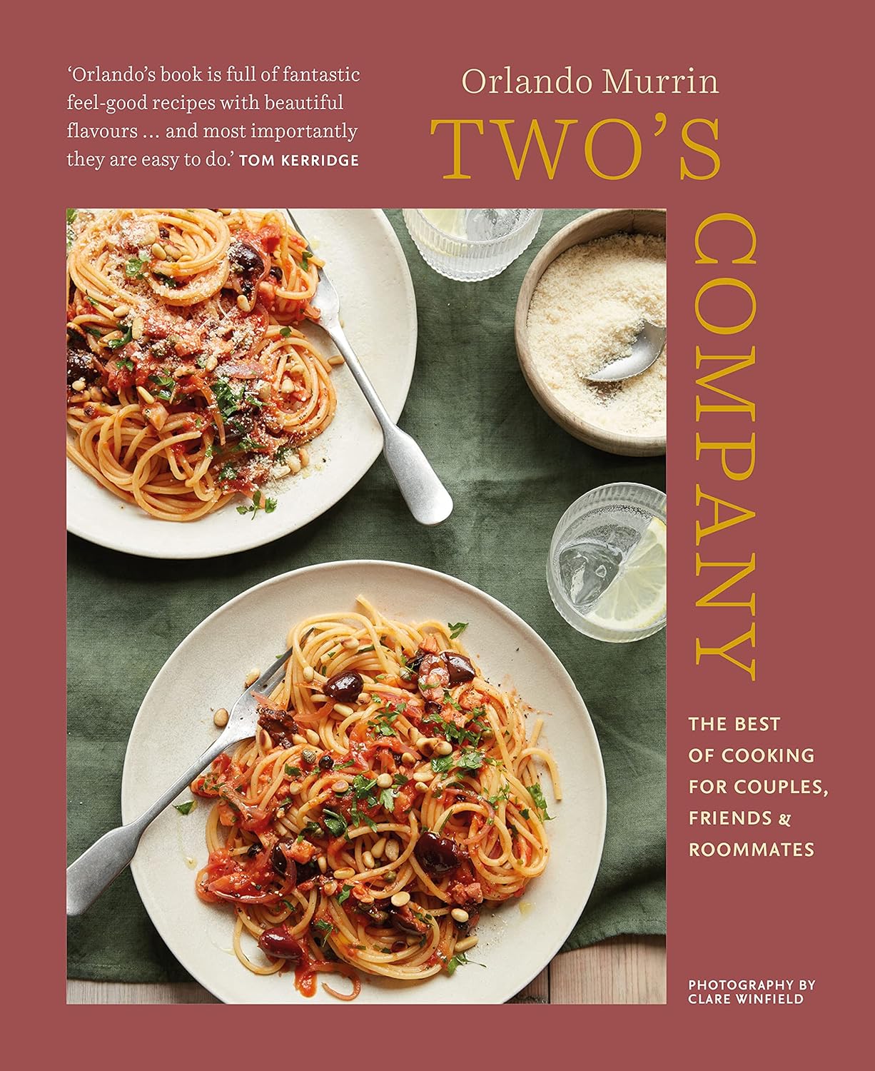 Two's Company by Orlando Murrin - hardback cookbook for couples, friends and roommates, front cover