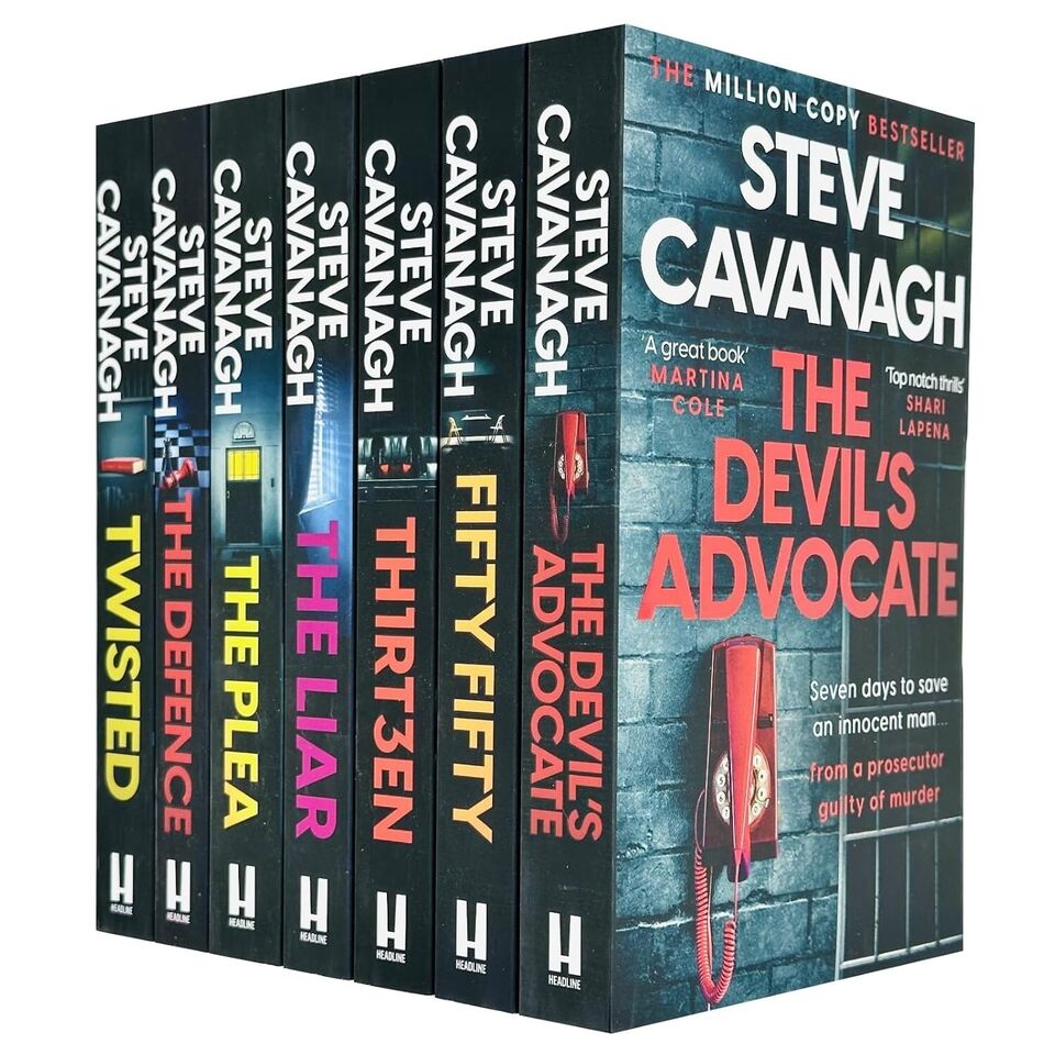 Eddie Flynn Series 7 Books Collection Set by Steve Cavanagh Devil's Advocate, Twisted - Lets Buy Books