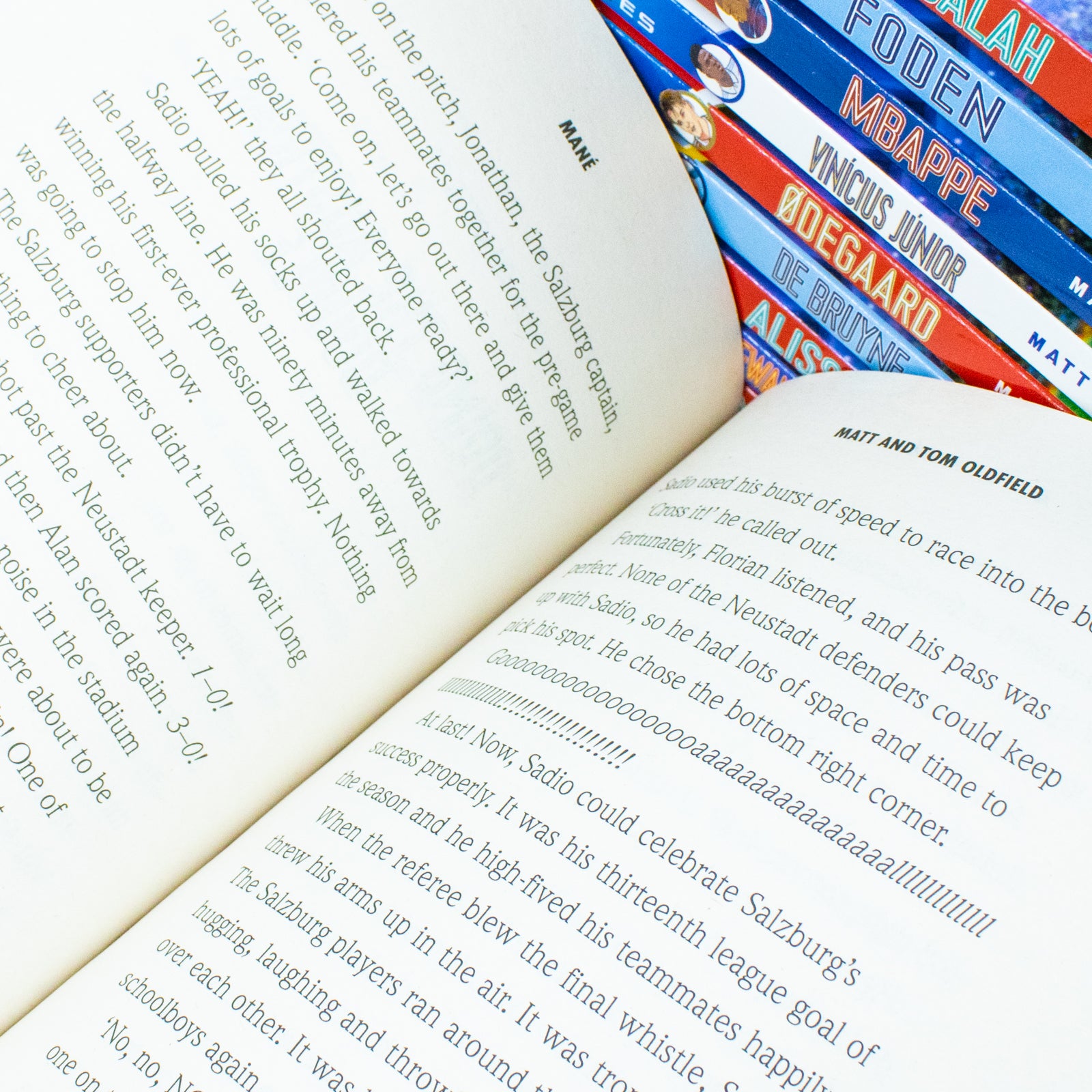 Ultimate Football Heroes Series 10 Books Collection Set by Matt & Tom Oldfield - Paperback set full collection spread