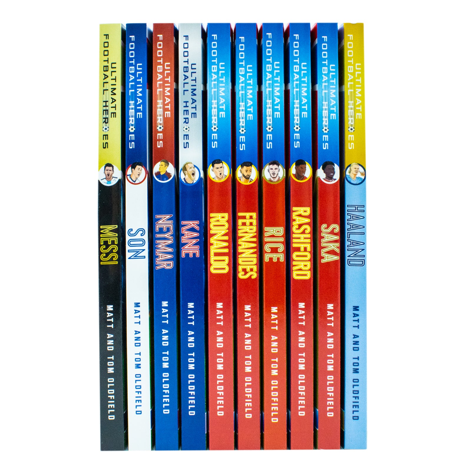 Ultimate Football Heroes Series 1 Collection featuring Messi, Ronaldo, Neymar, Kane and more - Paperback Books for Ages 7-9