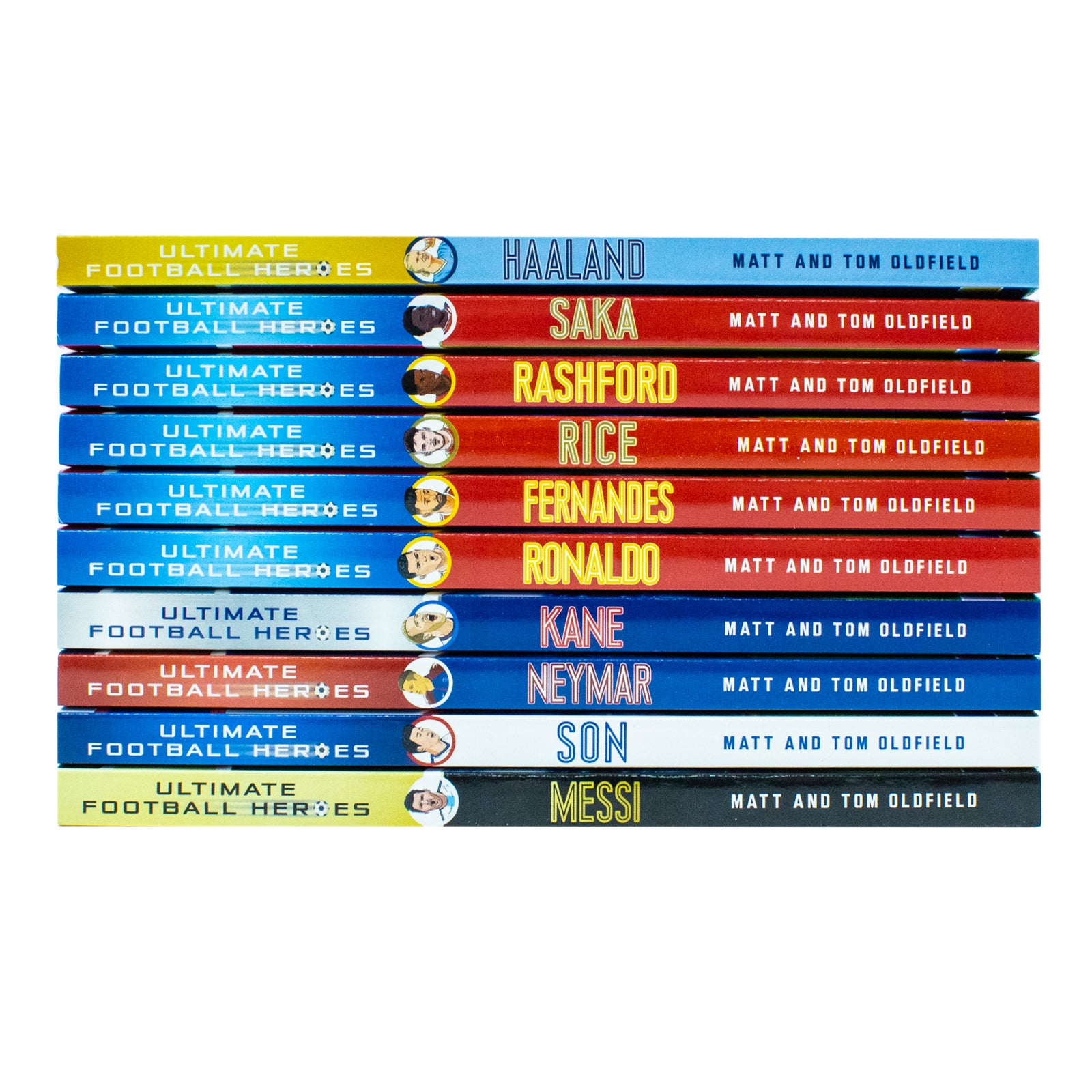 Ultimate Football Heroes Series 1 10 Book Paperback Set by Matt Oldfield and Tom Oldfield - Football Biographies