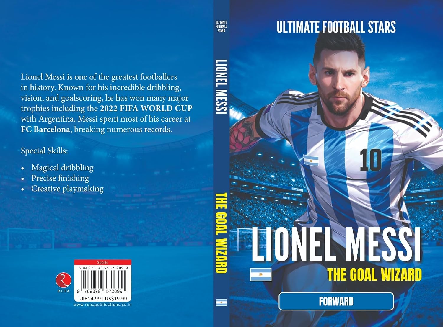 Ultimate Football Stars paperback biography set featuring Mbappe, Salah and Kane