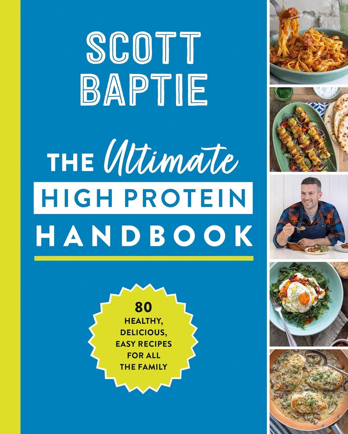 The Ultimate High Protein Handbook hardback back cover - part of the 3 Books Collection Set of high protein diet cookbooks