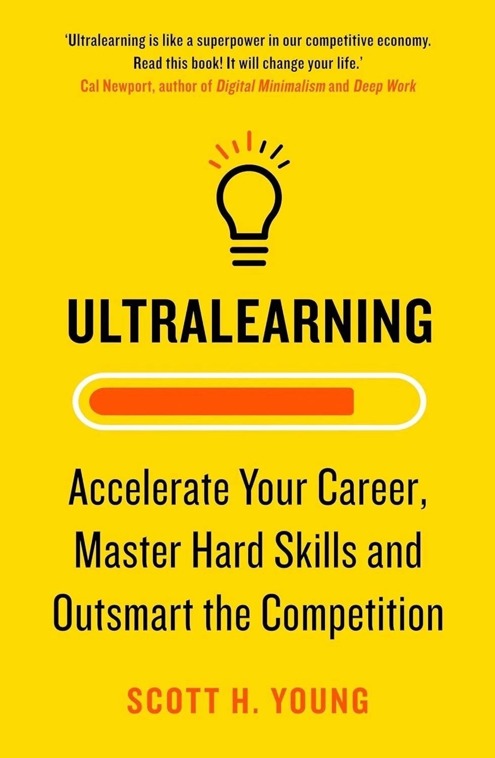 Ultralearning by Scott H. Young - paperback self-help book front cover