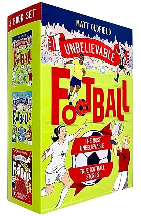 Unbelievable Football True Stories 3 Books Collection Set by Matt Oldfield - Paperback - Ages 8-12