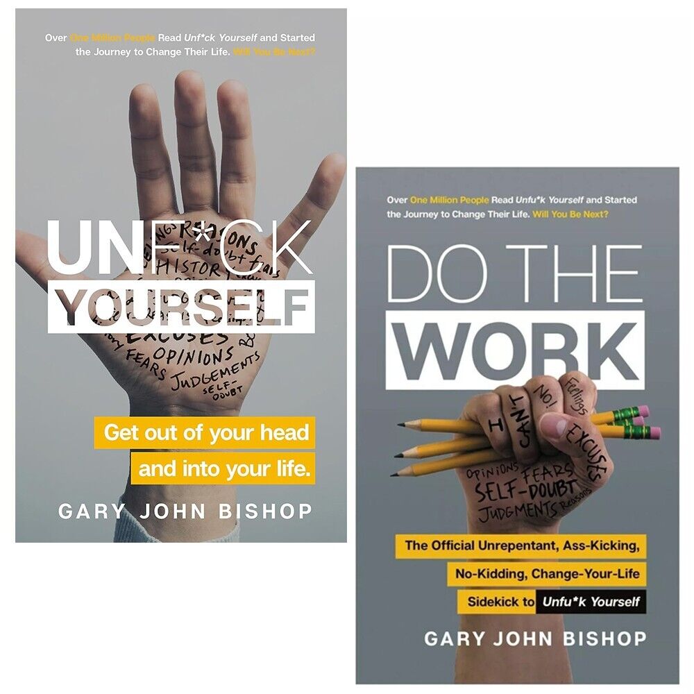 Unfu*k Yourself 2 Books Collection Set by Gary John Bishop, paperback, including Do the Work companion workbook