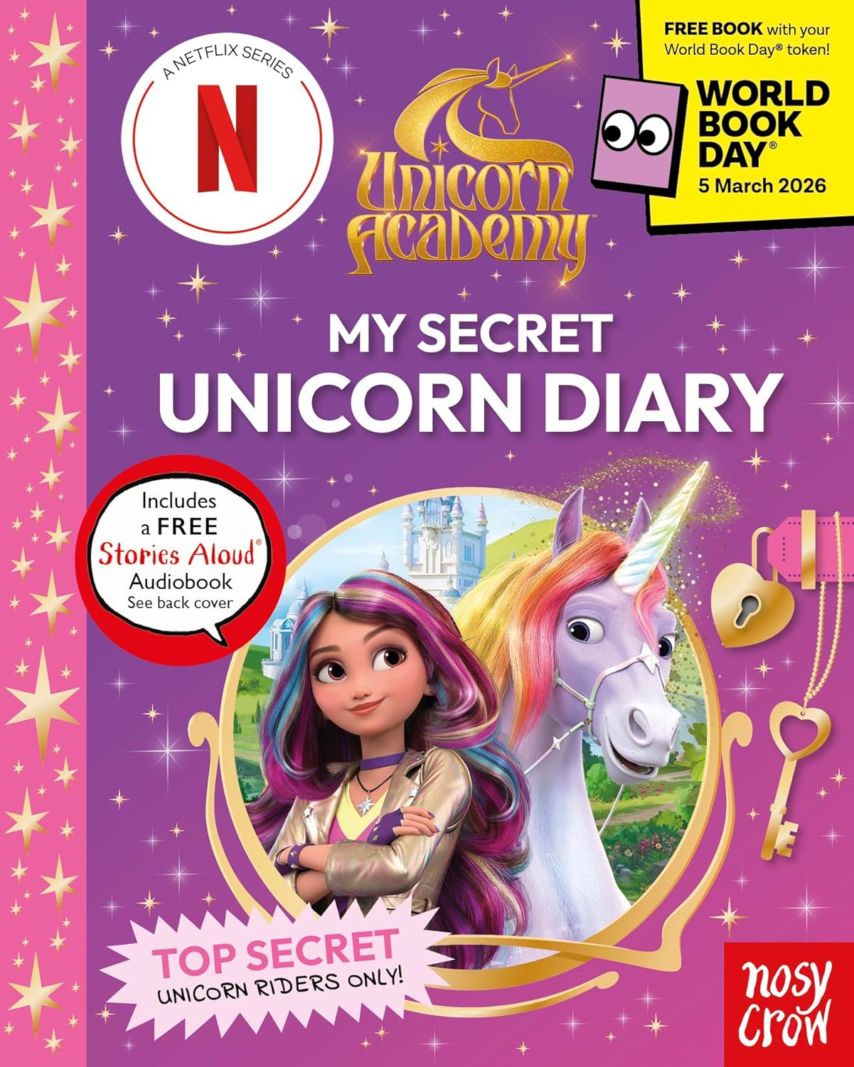 Unicorn Academy: My Secret Unicorn Diary World Book Day 2026 paperback front cover, ages 5-8