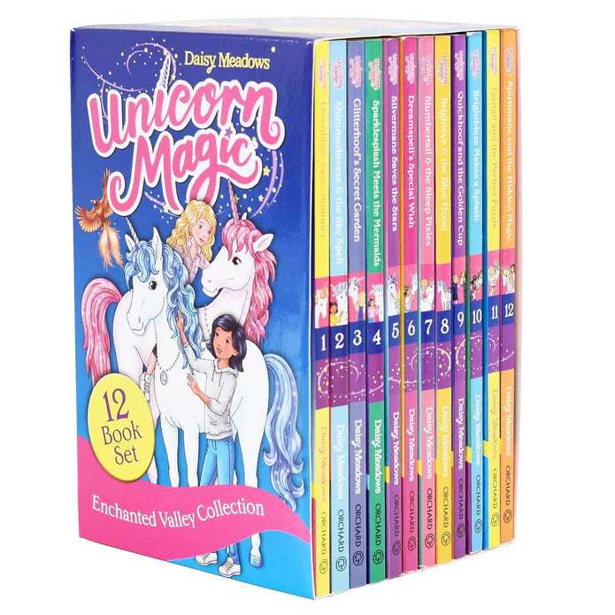 Unicorn Magic Enchanted Valley 12 book paperback box set by Daisy Meadows