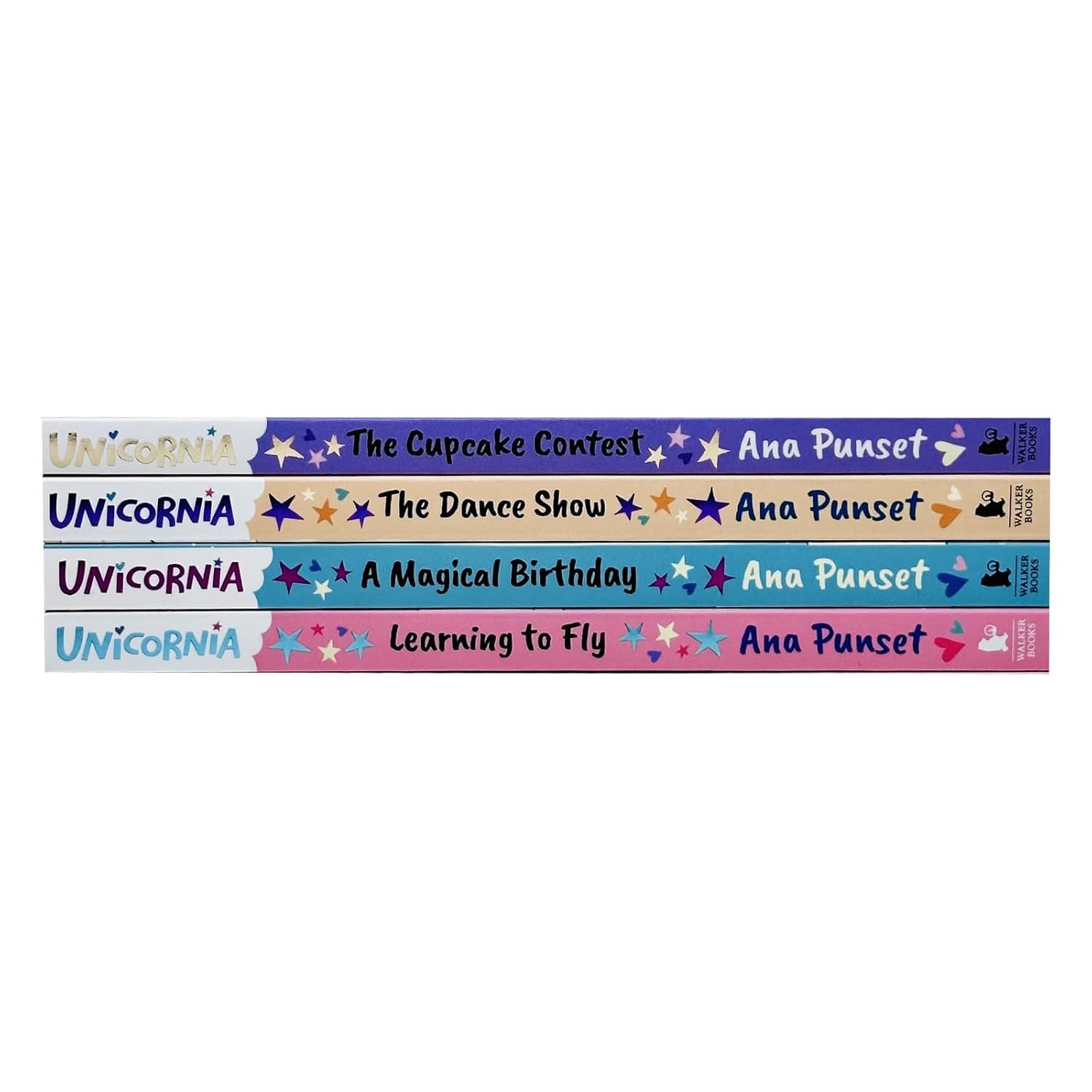 Unicornia 4 Books Collection Set by Ana Punset - all four illustrated paperback titles shown together, ages 5-8