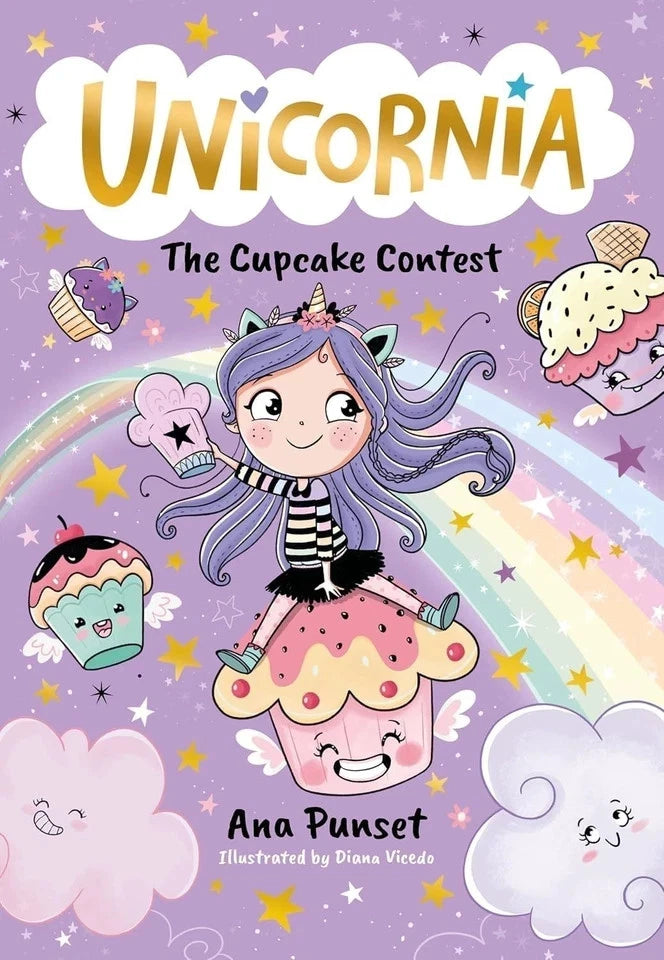Unicornia: A Magical Birthday by Ana Punset - paperback chapter book cover
