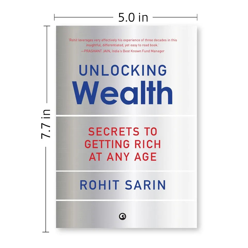 Unlocking Wealth by Rohit Sarin hardback book with author details