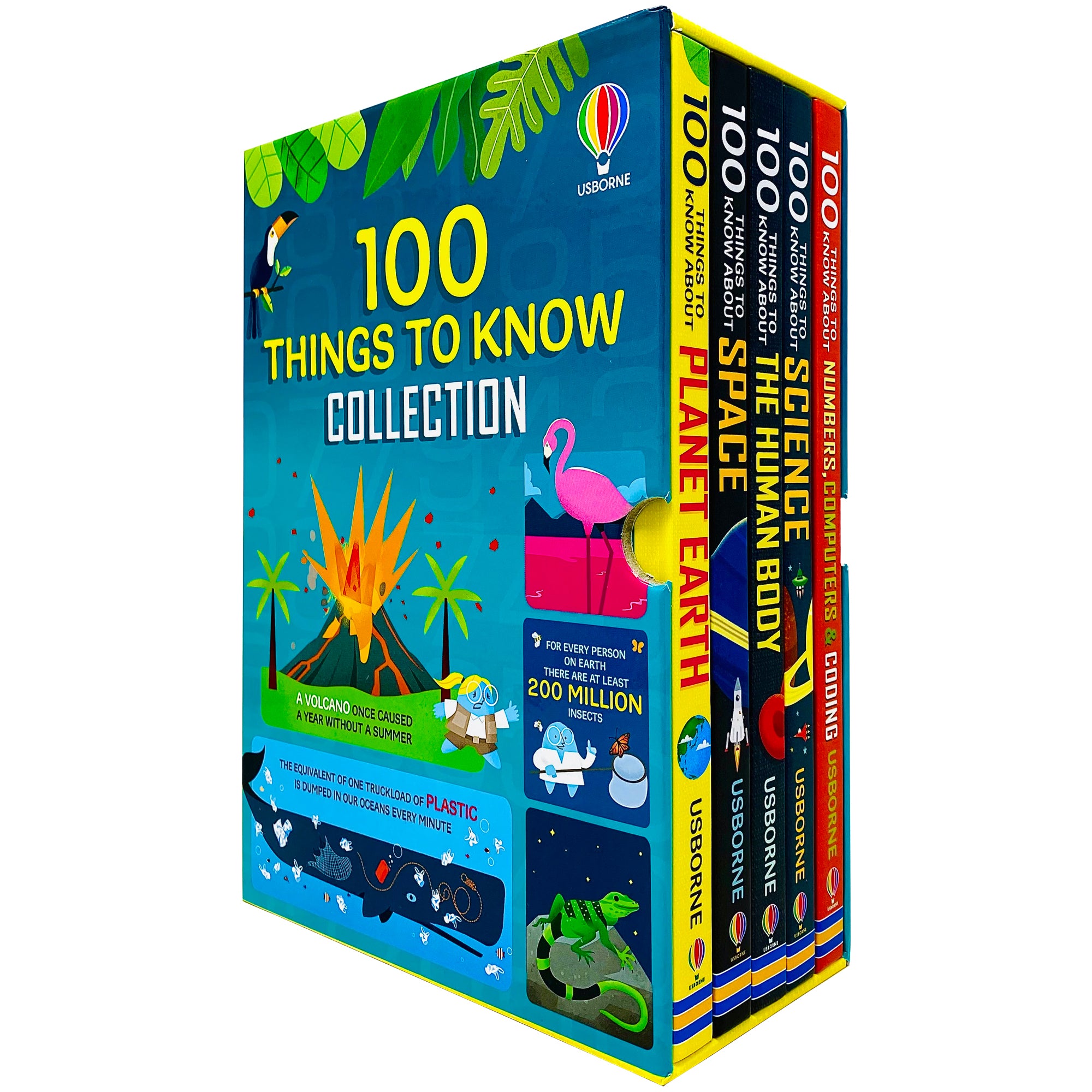 100 Things to Know About Space, the Human Body and Science hardback books by Alex Frith, Jerome Martin and Alice James for ages 8 and up