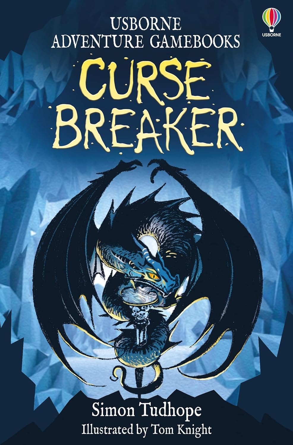 Curse Breaker paperback cover, Usborne Adventure Gamebooks interactive fantasy story for ages 8-12