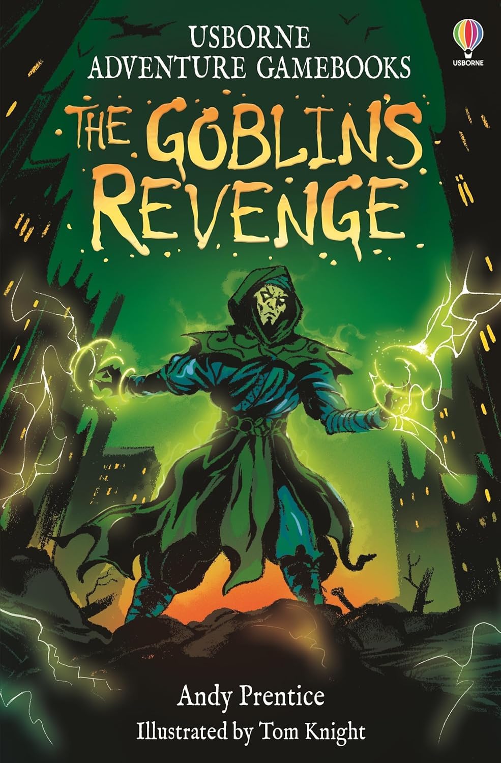 The Goblin's Revenge paperback cover, Usborne Adventure Gamebooks fantasy quest story for ages 8-12