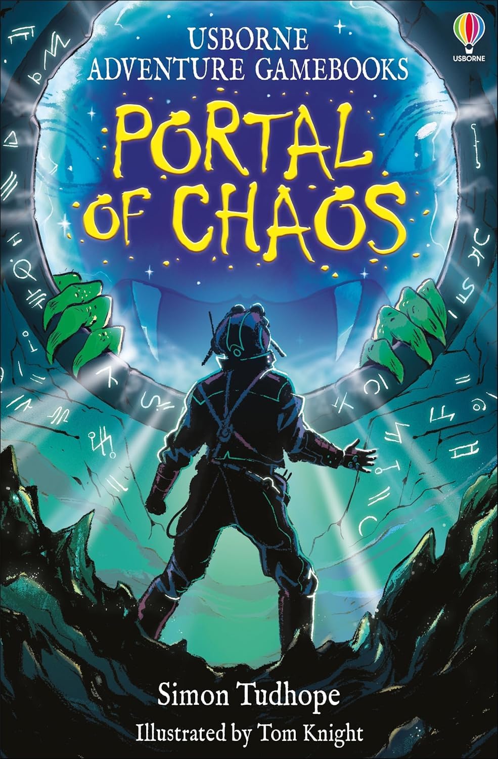 Portal of Chaos paperback cover, Usborne Adventure Gamebooks interactive sci-fi adventure for ages 8-12