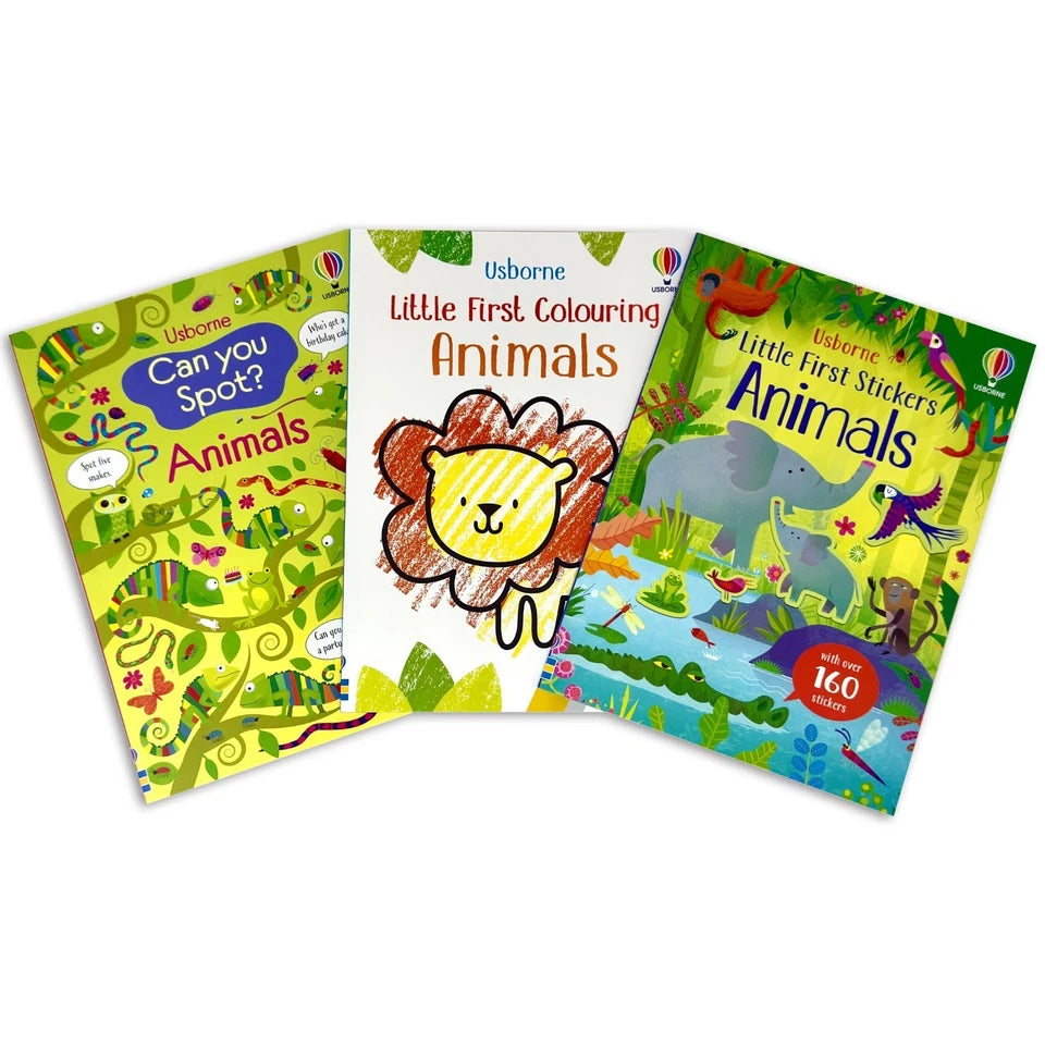 Usborne Animals colouring book pages from the Animals Activity Pack for children ages 3-7