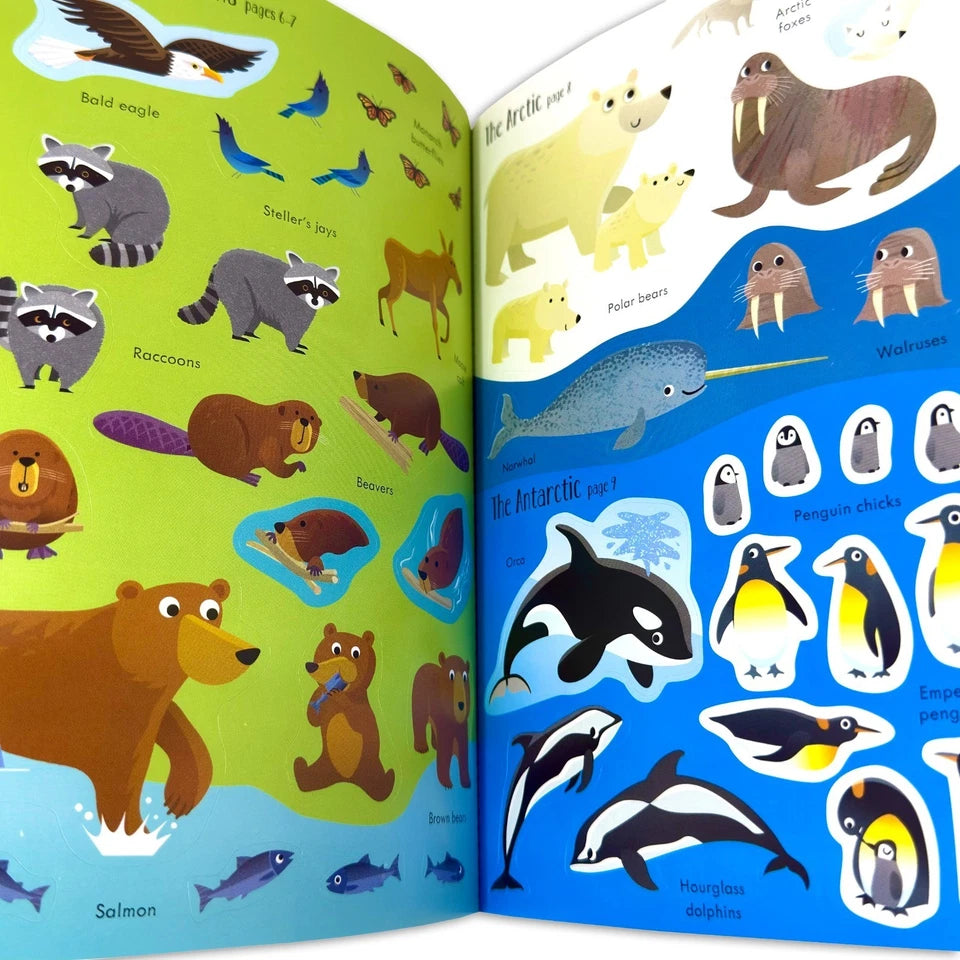 Usborne Animals Activity Pack carry handle case for travel and screen-free play