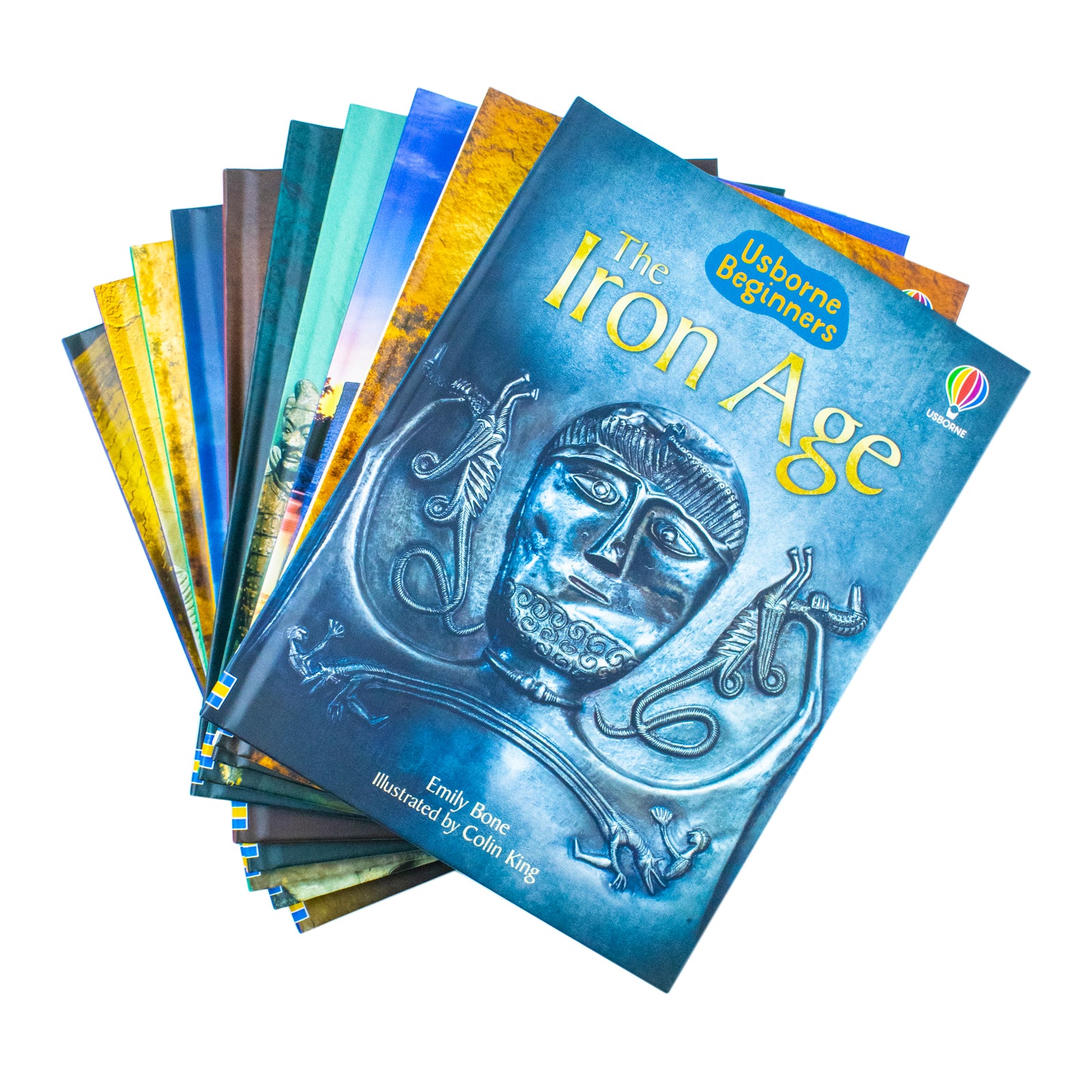 Usborne Beginners History box set showing Celts, Romans, The Maya and Vikings hardback titles
