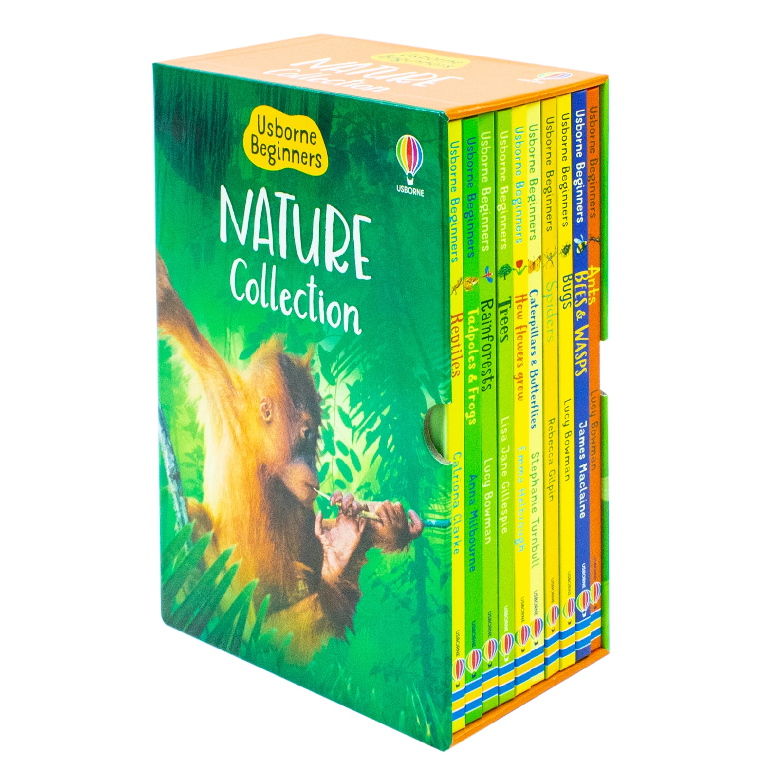 Usborne Beginners Nature 10 Books Collection Set hardback box front cover - Reptiles, Rainforest, Bugs
