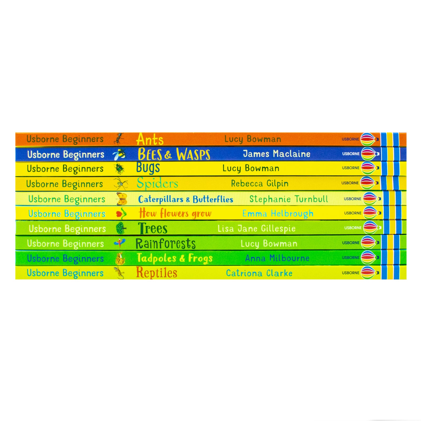 Usborne Beginners Reptiles hardback book cover from the Nature 10 books collection