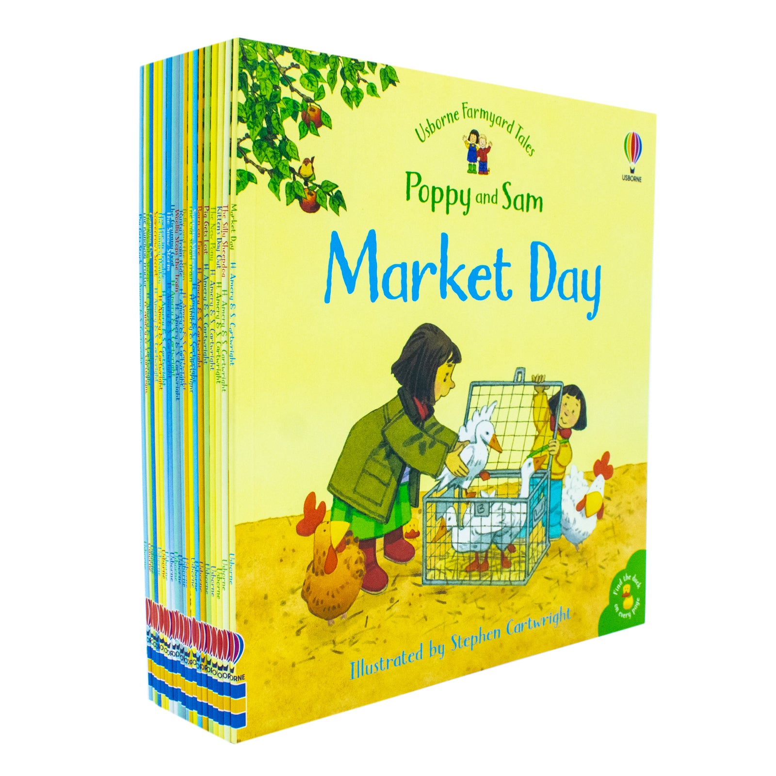 Usborne Farmyard Tales Poppy and Sam 20 Books Collection Set, paperback, ages 2-6, by Heather Amery