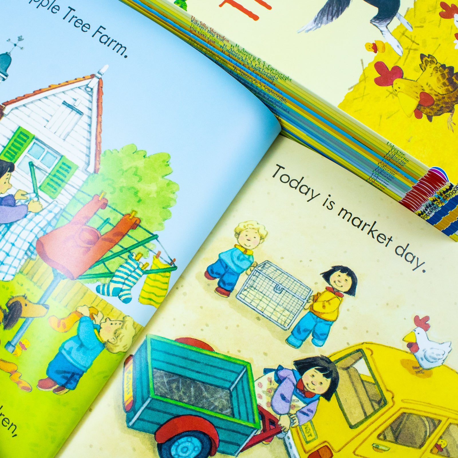 List of all 20 titles included in the Farmyard Tales Poppy and Sam collection by Heather Amery
