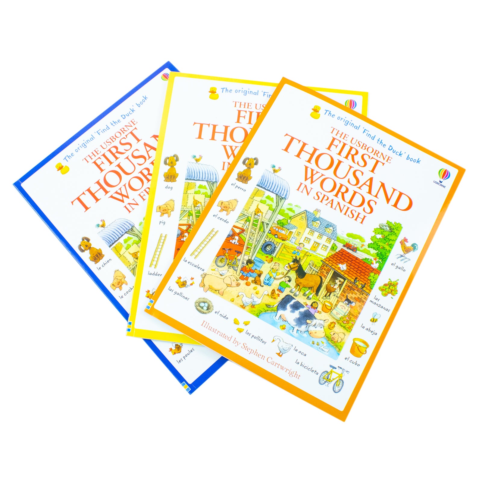 Usborne First Thousand Words 3 Books Set Cover Detail - Heather Amery Paperback