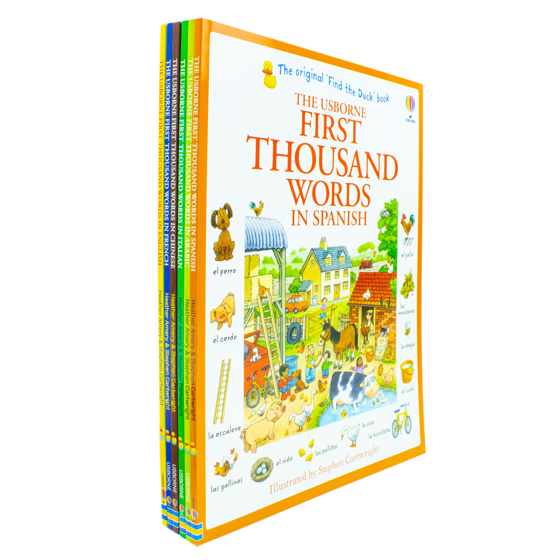 Usborne First Thousand Words Collection 6 Books Set by Heather Amery - paperback set covers