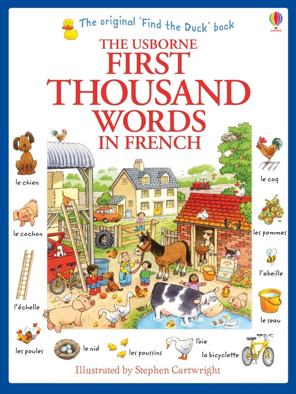 First Thousand Words in English by Heather Amery - Usborne Paperback Vocabulary Book - Ages 3-7