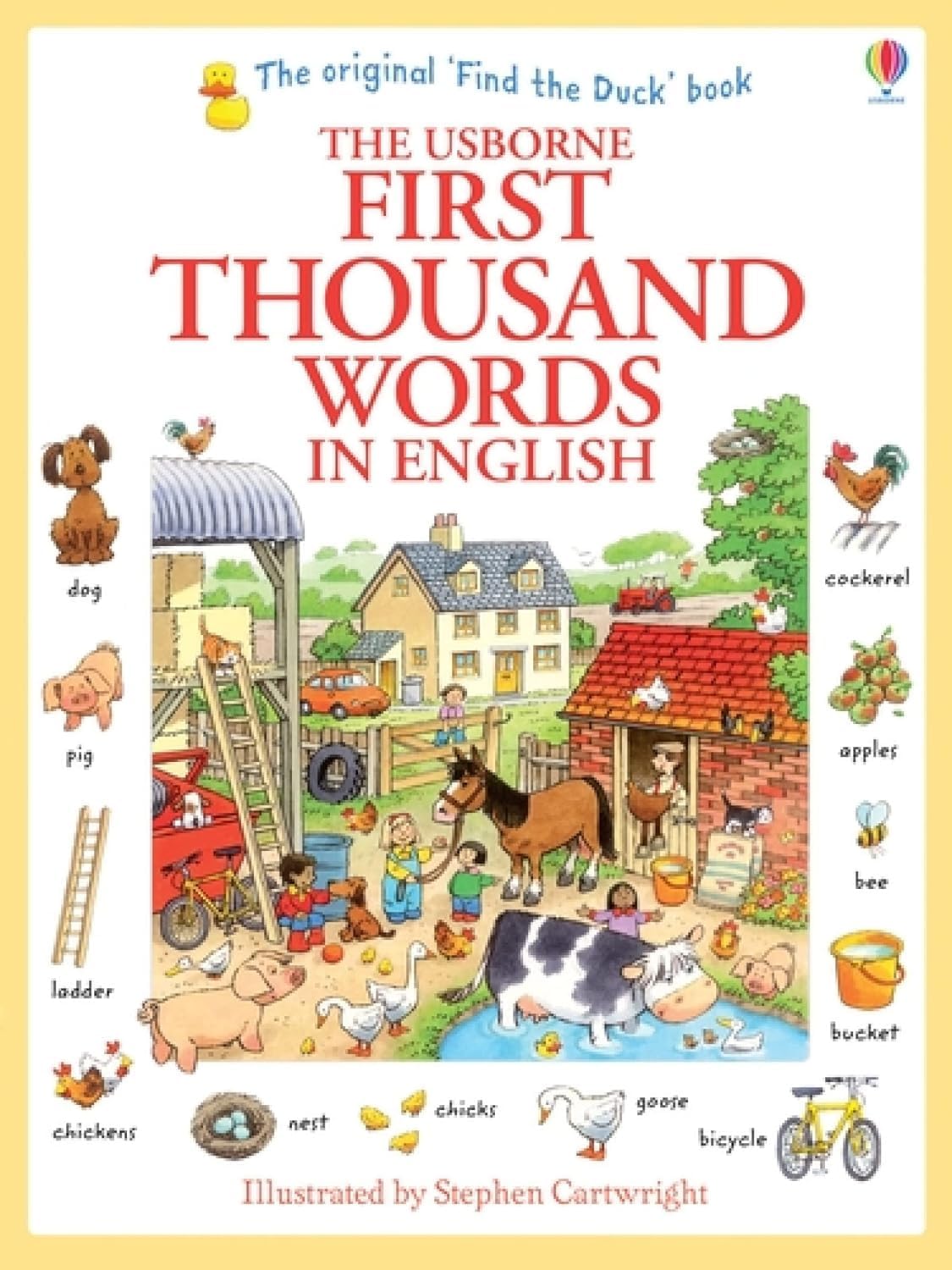 First Thousand Words in French by Heather Amery - Usborne Paperback Vocabulary Book - Ages 3-7