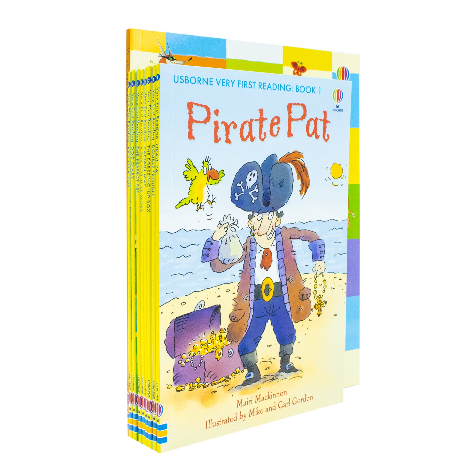 Usborne Starting to Read With Phonics 8 Books Collection Set paperback with activity book and alphabet chart, ages 3-7