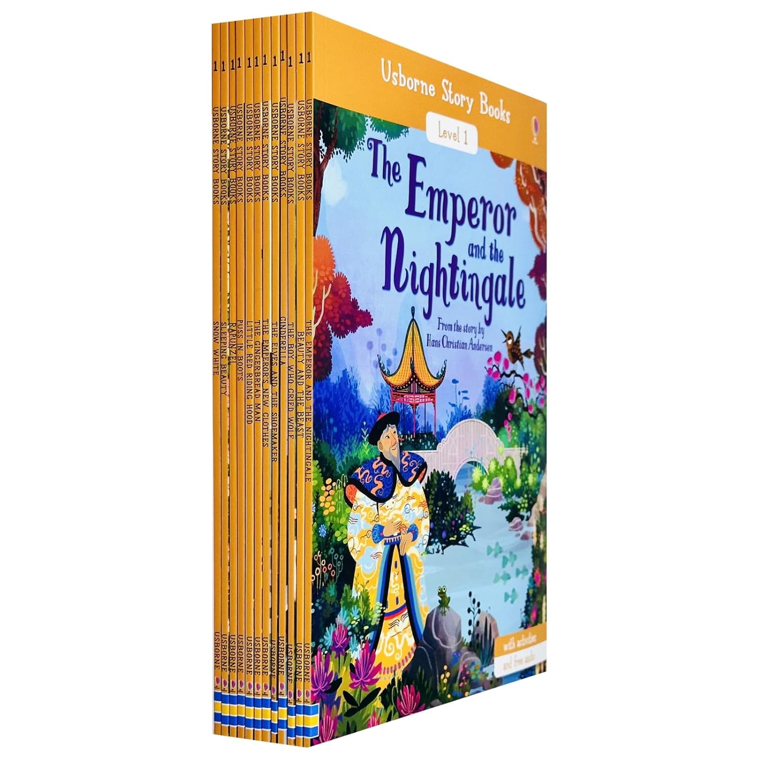 Usborne Story Level 1 Beginner Reader Collection 12 Books Set including Beauty and the Beast - Paperback fairy tales for ages 5-7