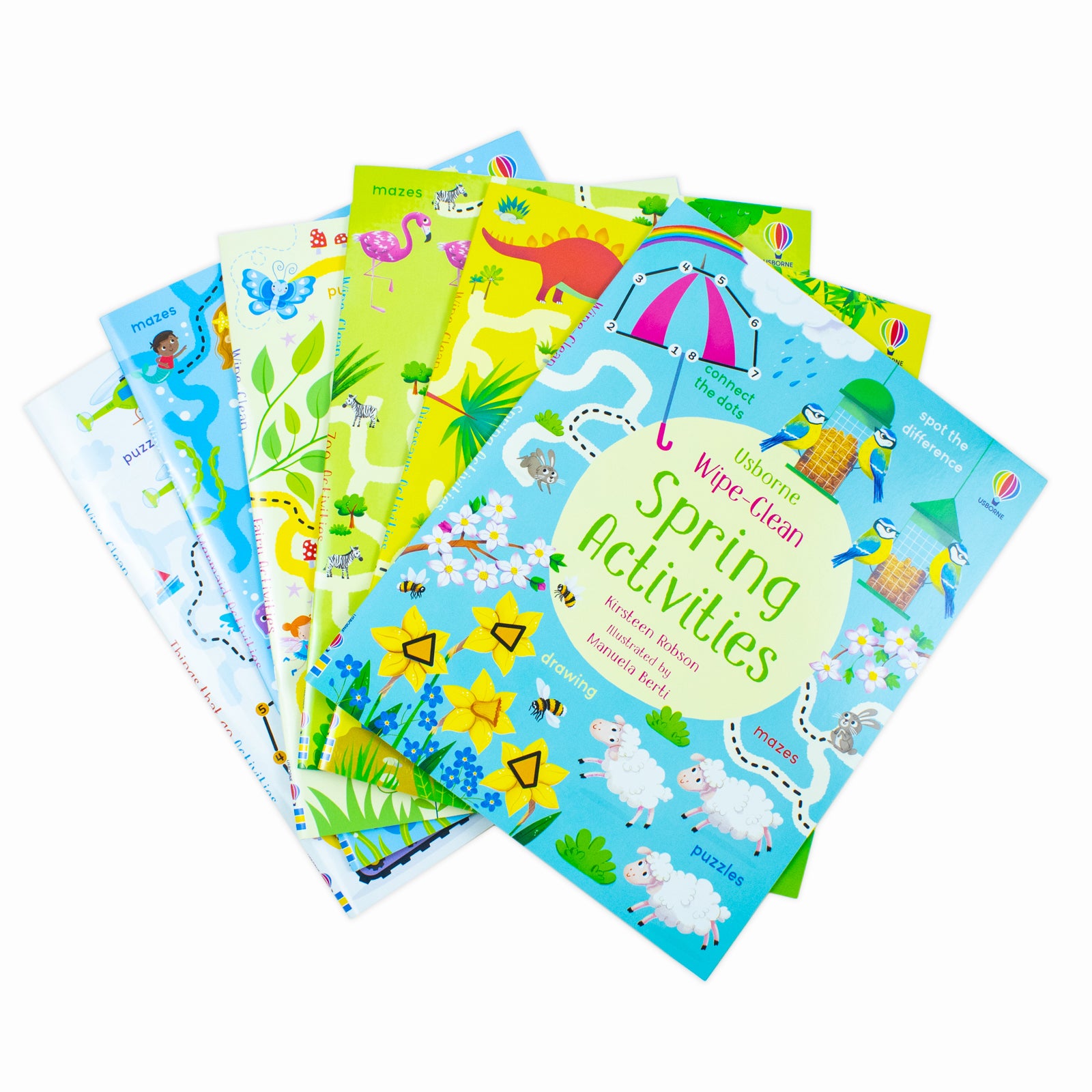 Usborne Wipe-Clean Mermaid Activities paperback cover from the 6 book collection set