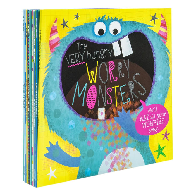 Very Hungry Worry Monster 10 Book Set including Rhino Corn, Just Narwhal and Time for School No Worries - Paperback picture books