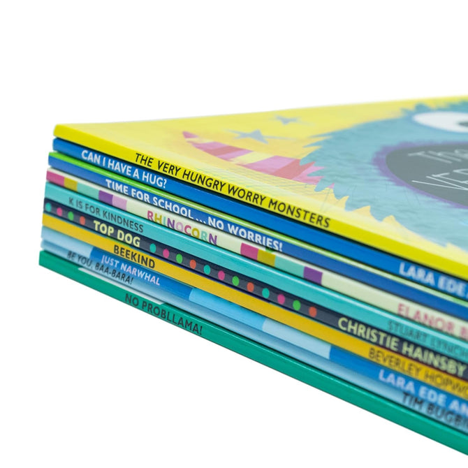 Very Hungry Worry Monster Behaviour and Emotions Library - Be You BAA-bara and Top Dog paperback covers