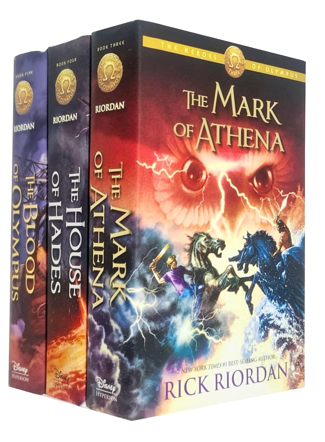Heroes of Olympus Series 3 Books Collection Set By Rick Riordan Mark of Athena, House of Hades, Blood of Olympus - Lets Buy Books