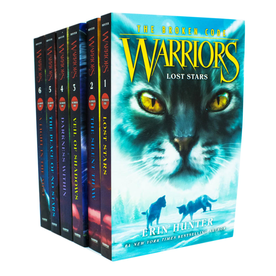 Warriors: The Broken Code Series 7 6 Books Collection Set by Erin Hunter - Ages 8-12 Paperback