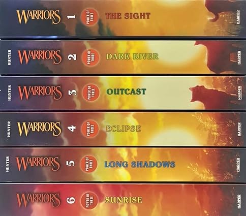 Warriors Power of Three Collection Set by Erin Hunter - Ages 8-12 Paperback Books