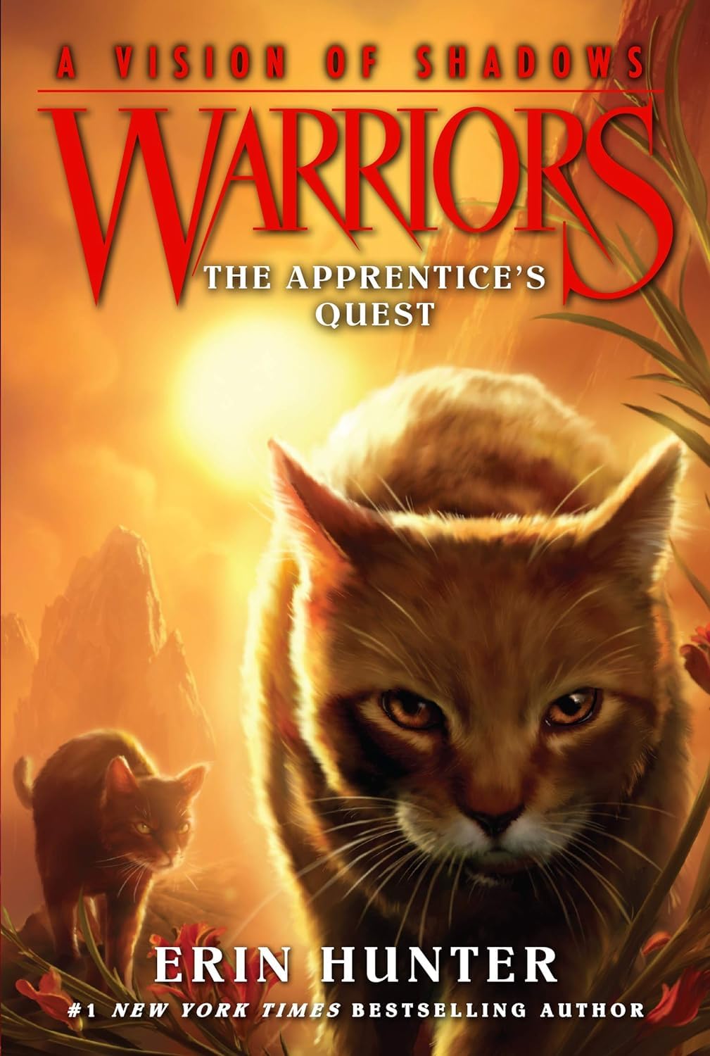 Warriors A Vision of Shadows paperback set back cover blurbs by Erin Hunter