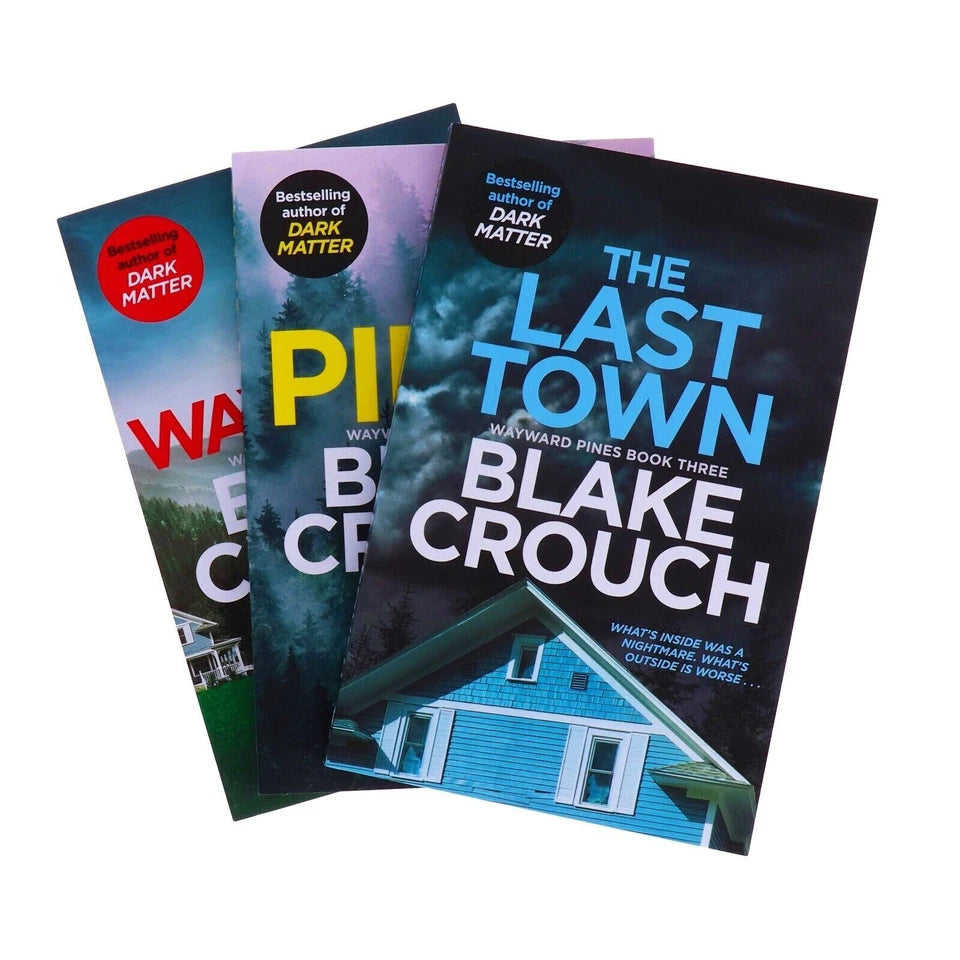 Wayward Pines 3 book collection set by Blake Crouch new paperback edition back covers
