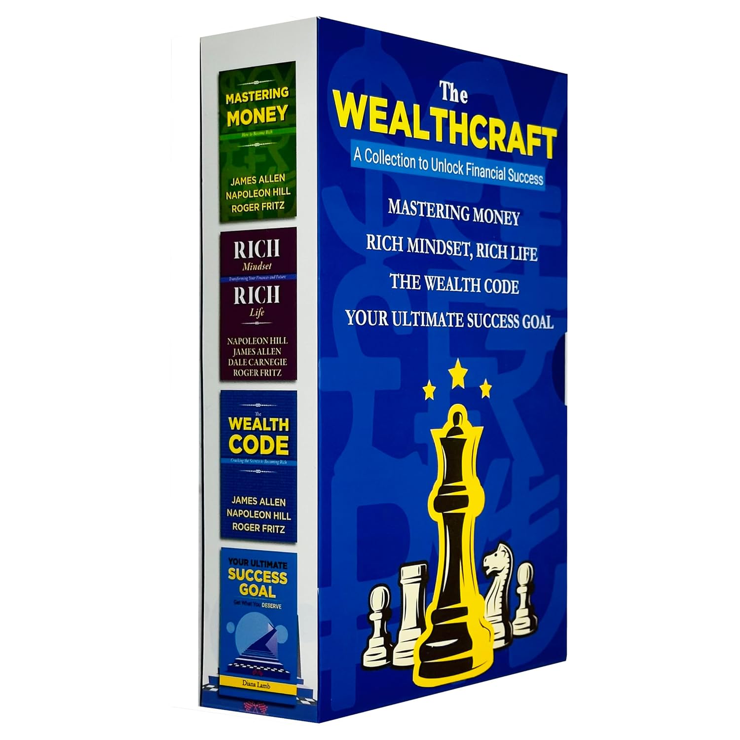 Your Ultimate Success Goal and The Wealth Code paperback covers from the Wealth 4 Books Collection Set