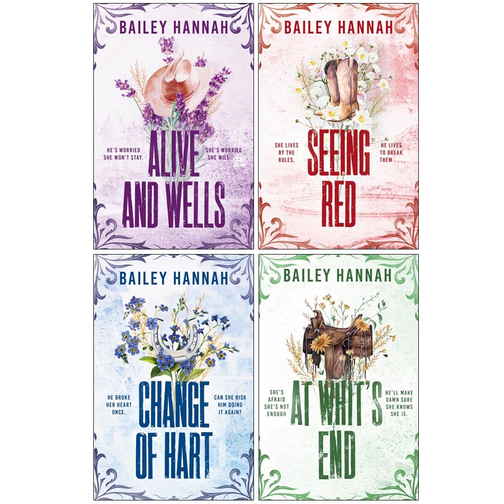 Alive and Wells by Bailey Hannah - Wells Ranch Series Book 1 - Paperback cowboy romance novel cover