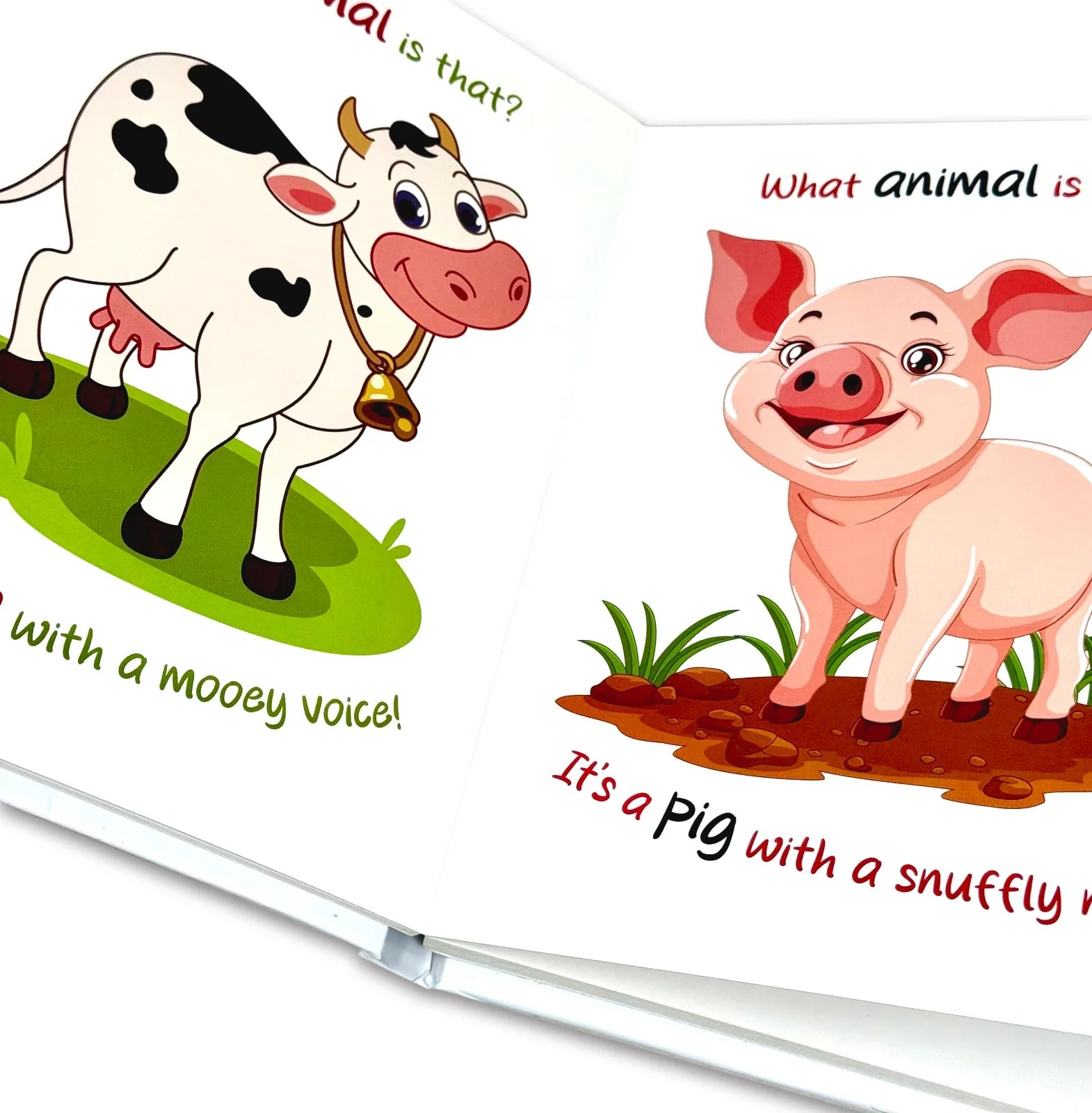 What Animal Is That? board book by Moonstone - colourful animal sound clue page