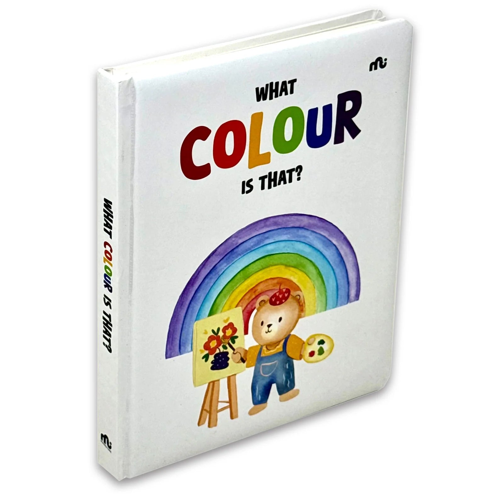 What Colour Is That? board book inside page showing colourful illustrations for early colour recognition