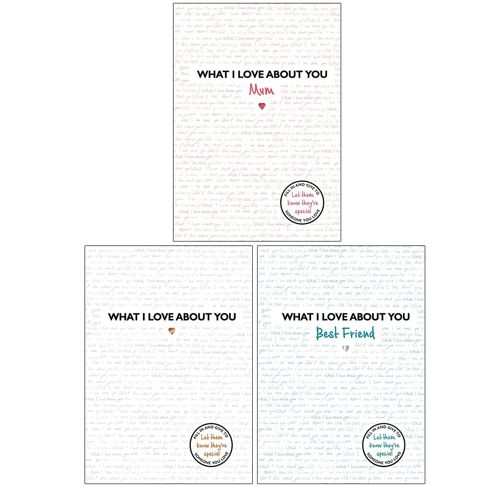 What I Love About You 3 Books Collection Set by Frankie Jones - hardback fill-in gift journals cover