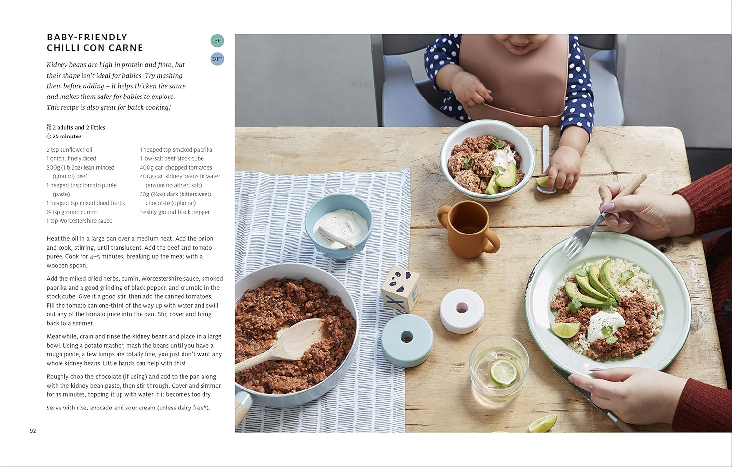 What Mummy Makes by Rebecca Wilson - baby weaning recipe photography, hardback cookbook interior