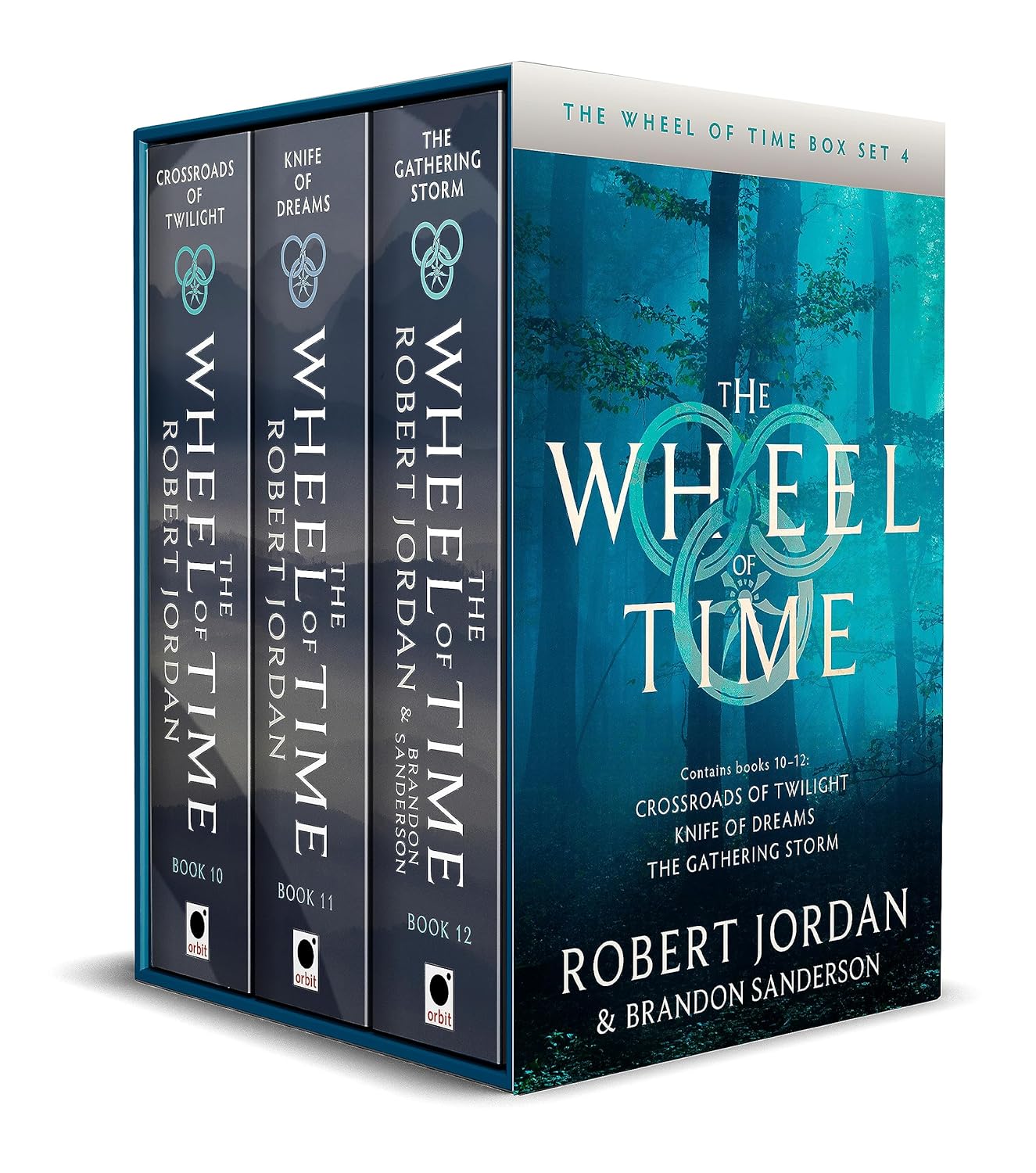 The Wheel of Time Box Set 4 by Robert Jordan - Crossroads of Twilight, Knife of Dreams, The Gathering Storm - Paperback Epic Fantasy Collection