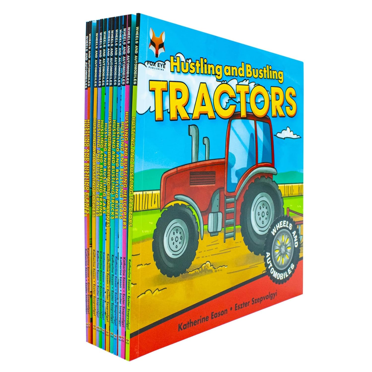 Wheels and Automobiles Collection paperback books - Boats, Buses, Cars and more for Ages 5-7