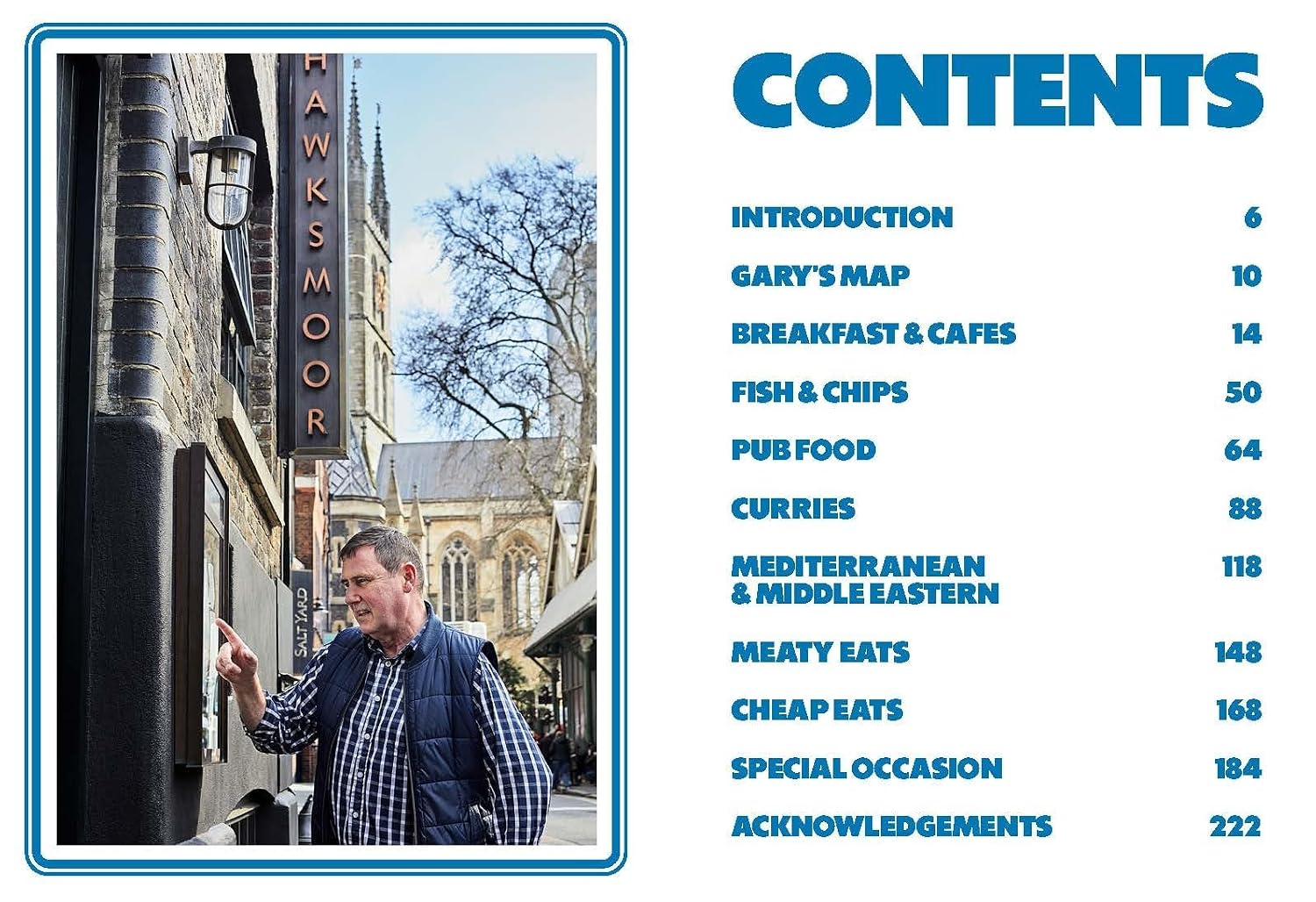 Where Gary Eats by Gary Eats hardback book back cover with description