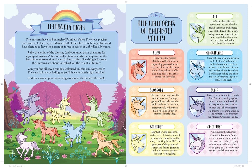 Where's the Unicorn? search and find book inside illustrated scene by Sophie Schrey and Paul Moran - Ages 7-9 Paperback